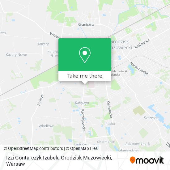 Izzi Gontarczyk Izabela Grodzisk Mazowiecki map