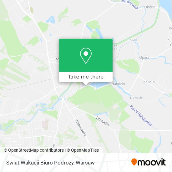 Świat Wakacji Biuro Podróży map