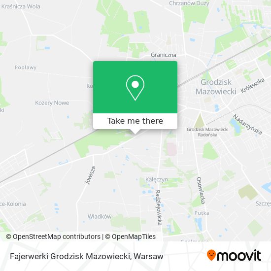 Fajerwerki Grodzisk Mazowiecki map