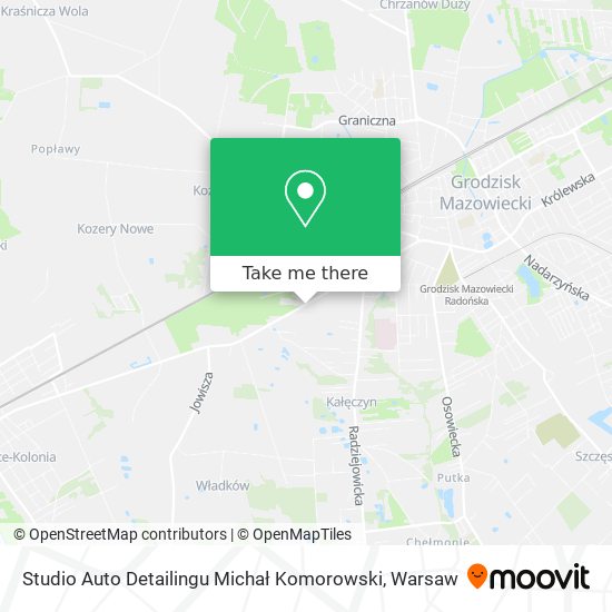 Studio Auto Detailingu Michał Komorowski map