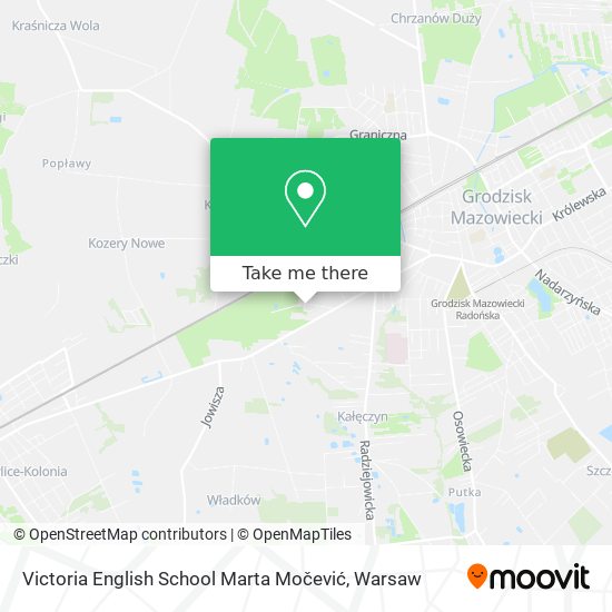 Victoria English School Marta Močević map