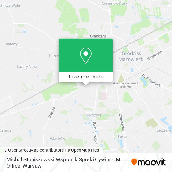 Michał Staniszewski Wspólnik Spółki Cywilnej M Office map