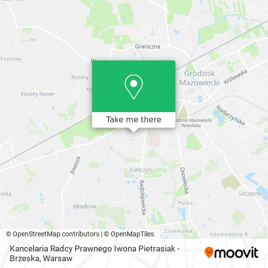 Kancelaria Radcy Prawnego Iwona Pietrasiak - Brzeska map