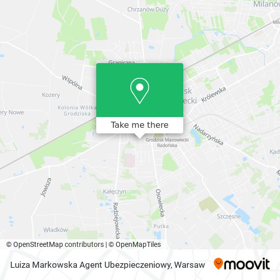 Luiza Markowska Agent Ubezpieczeniowy map