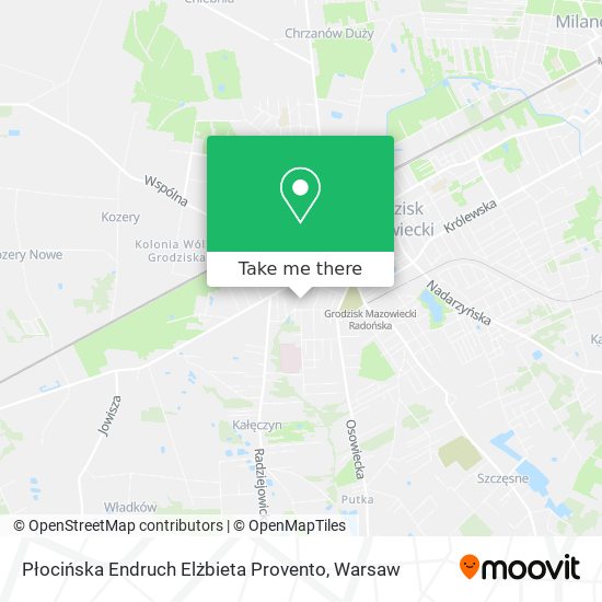 Płocińska Endruch Elżbieta Provento map