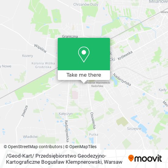 /Geod-Kart/ Przedsiębiorstwo Geodezyjno-Kartograficzne Bogusław Klempnerowski map