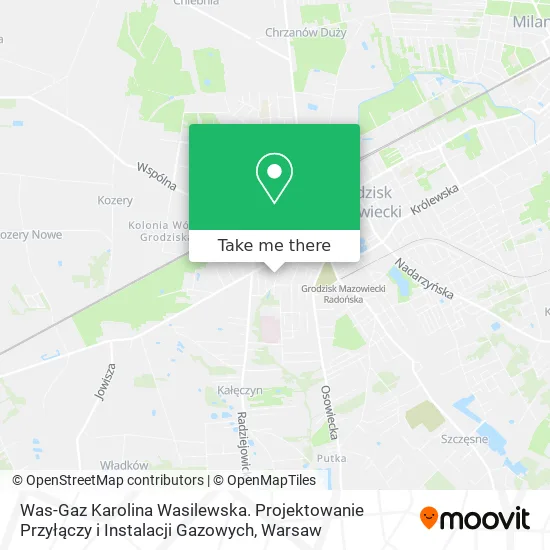 Was-Gaz Karolina Wasilewska. Projektowanie Przyłączy i Instalacji Gazowych map