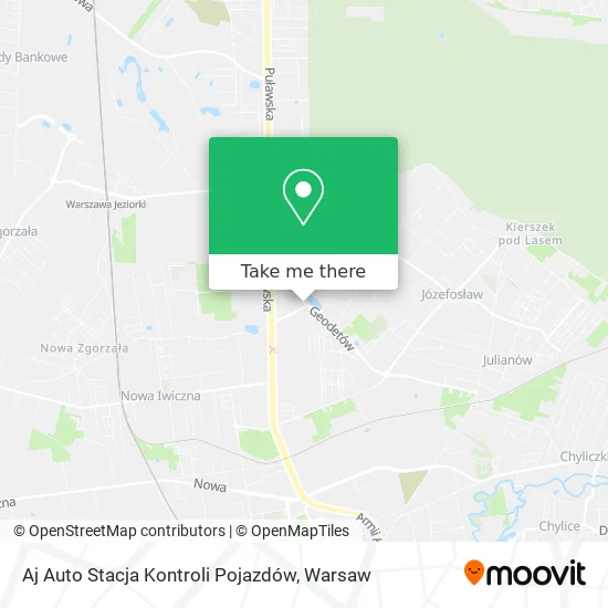 Карта Aj Auto Stacja Kontroli Pojazdów