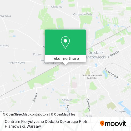 Centrum Florystyczne Dodatki Dekoracje Piotr Plamowski map