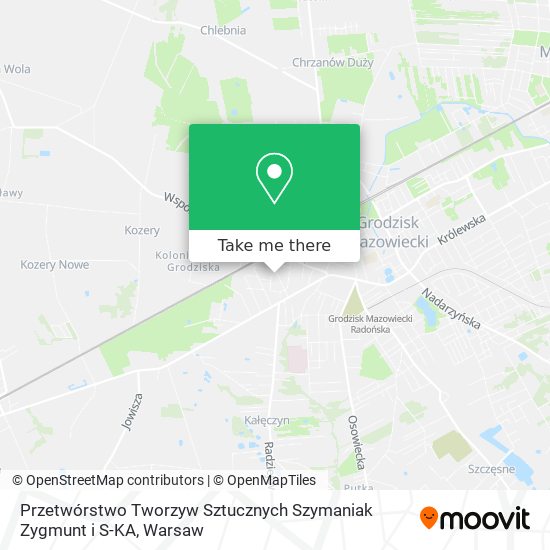 Przetwórstwo Tworzyw Sztucznych Szymaniak Zygmunt i S-KA map