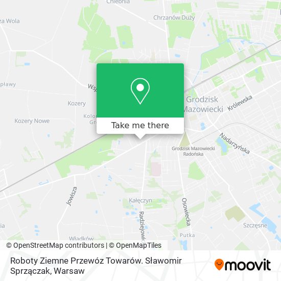 Roboty Ziemne Przewóz Towarów. Sławomir Sprzączak map