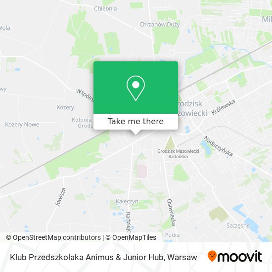 Klub Przedszkolaka Animus & Junior Hub map