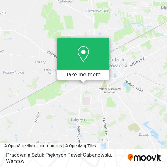 Pracownia Sztuk Pięknych Paweł Cabanowski map