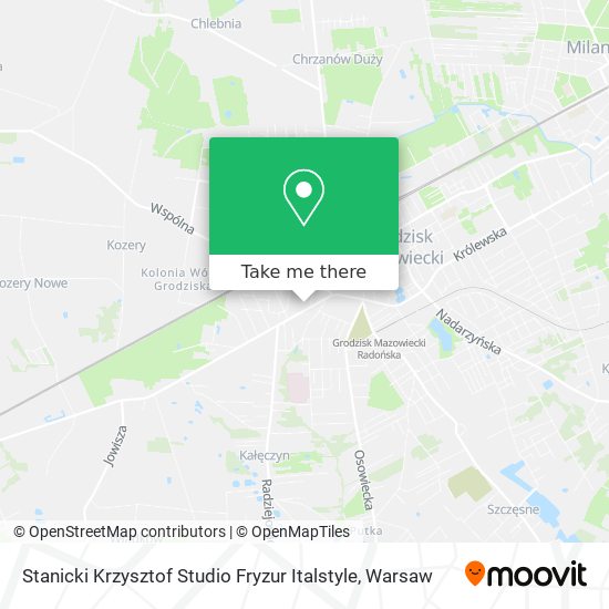 Stanicki Krzysztof Studio Fryzur Italstyle map