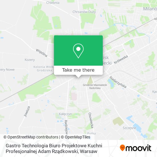 Gastro Technologia Biuro Projektowe Kuchni Profesjonalnej Adam Rządkowski map