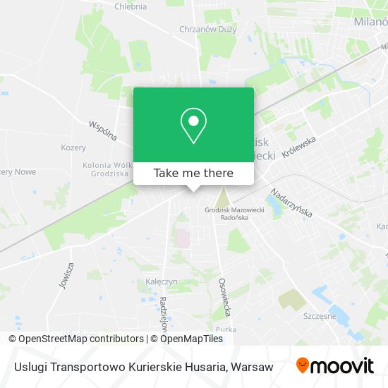 Карта Uslugi Transportowo Kurierskie Husaria