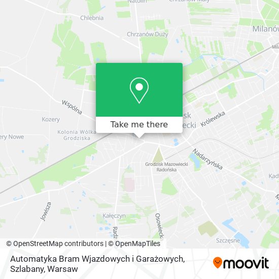 Карта Automatyka Bram Wjazdowych i Garażowych, Szlabany