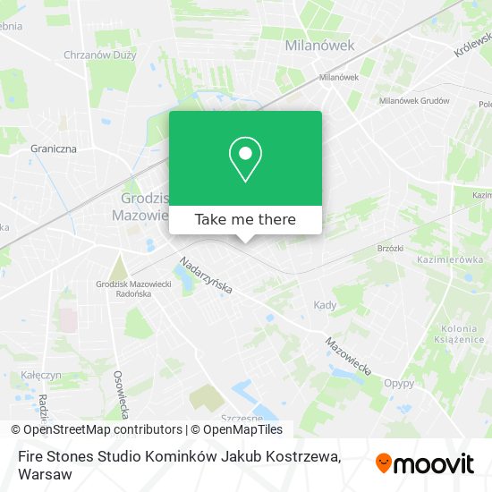 Fire Stones Studio Kominków Jakub Kostrzewa map