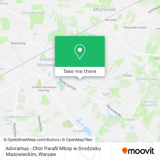 Карта Adoramus - Chór Parafii Mbnp w Grodzisku Mazowieckim