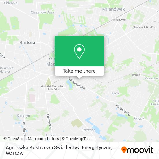 Agnieszka Kostrzewa Świadectwa Energetyczne map