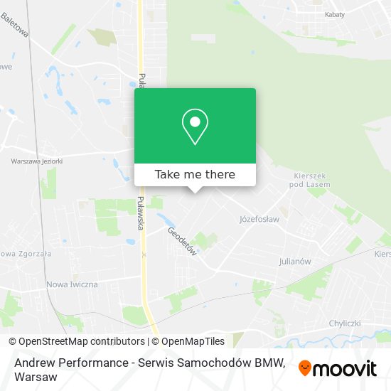 Andrew Performance - Serwis Samochodów BMW map