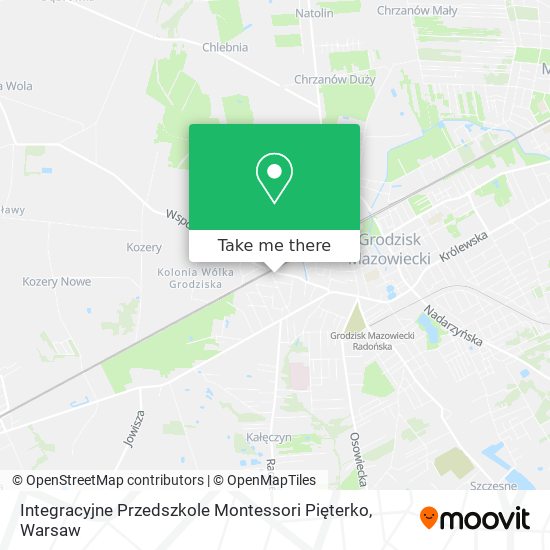 Integracyjne Przedszkole Montessori Pięterko map