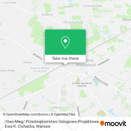 /Geo-Meg/ Przedsiębiorstwo Usługowo-Projektowe Ewa K. Cichacka map