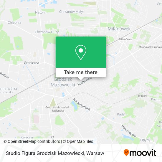 Studio Figura Grodzisk Mazowiecki map