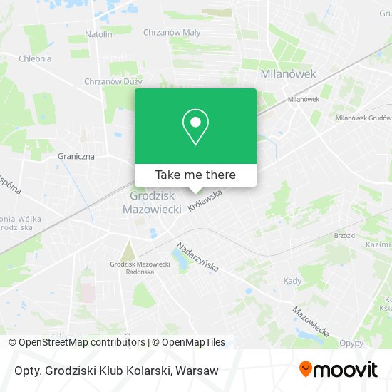 Opty. Grodziski Klub Kolarski map