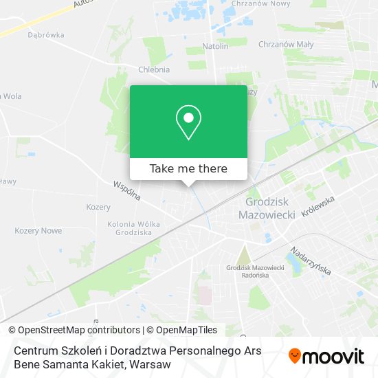 Centrum Szkoleń i Doradztwa Personalnego Ars Bene Samanta Kakiet map