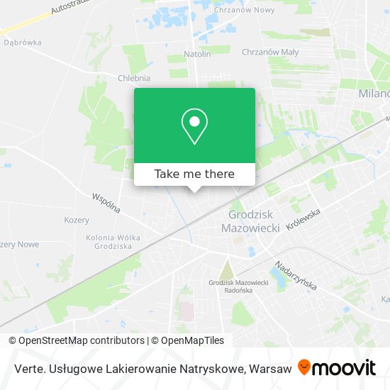 Verte. Usługowe Lakierowanie Natryskowe map