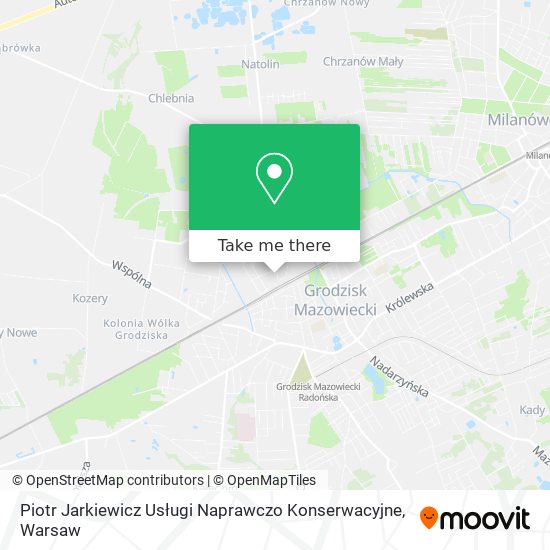 Piotr Jarkiewicz Usługi Naprawczo Konserwacyjne map