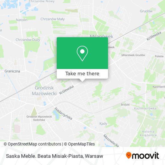 Saska Meble. Beata Misiak-Piasta map