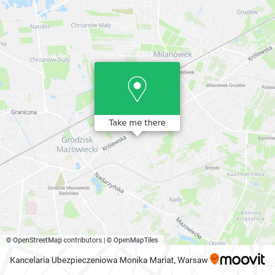 Kancelaria Ubezpieczeniowa Monika Mariat map