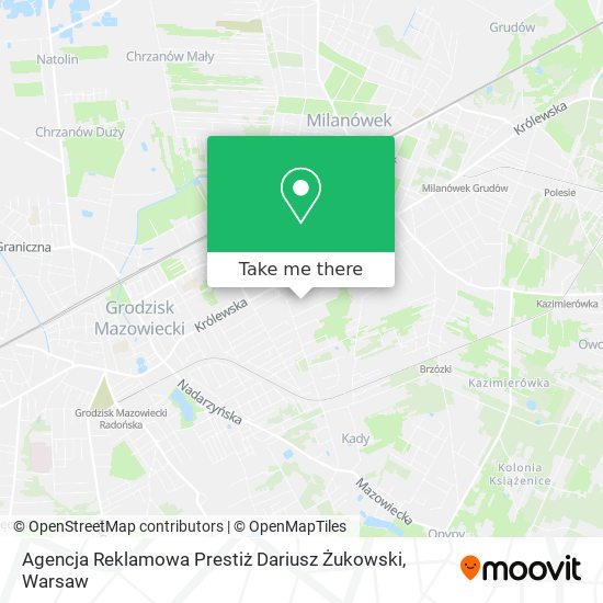 Agencja Reklamowa Prestiż Dariusz Żukowski map