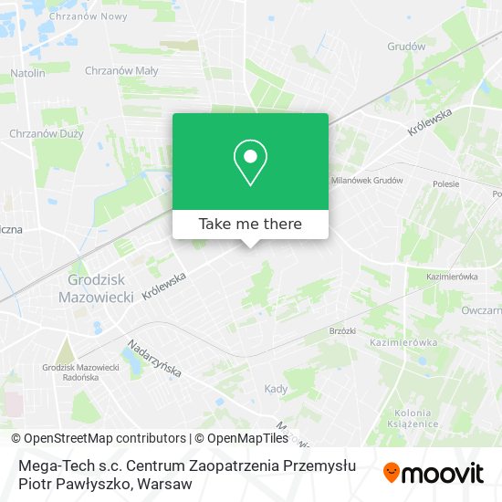 Mega-Tech s.c. Centrum Zaopatrzenia Przemysłu Piotr Pawłyszko map