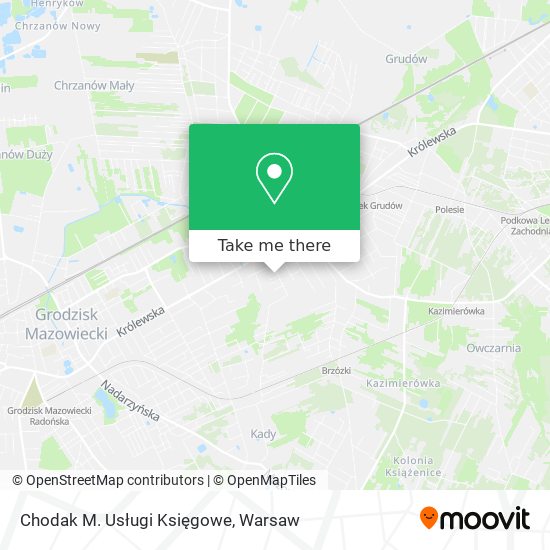 Chodak M. Usługi Księgowe map