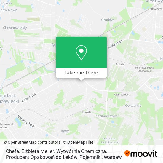 Chefa. Elżbieta Meller. Wytwórnia Chemiczna. Producent Opakowań do Leków, Pojemniki map