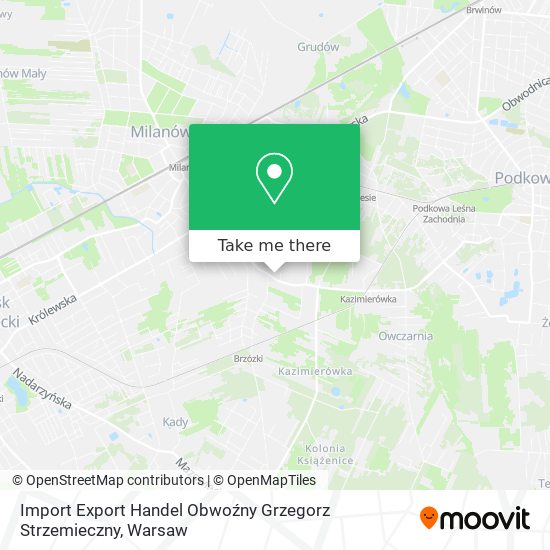 Import Export Handel Obwoźny Grzegorz Strzemieczny map