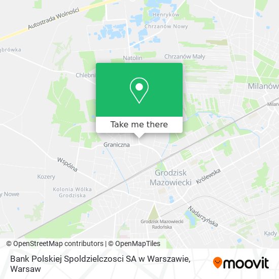 Bank Polskiej Spoldzielczosci SA w Warszawie map