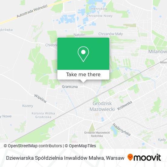 Карта Dziewiarska Spółdzielnia Inwalidów Malwa