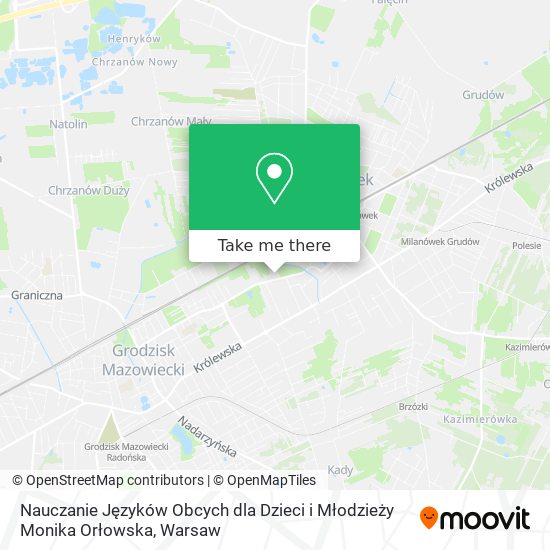 Nauczanie Języków Obcych dla Dzieci i Młodzieży Monika Orłowska map