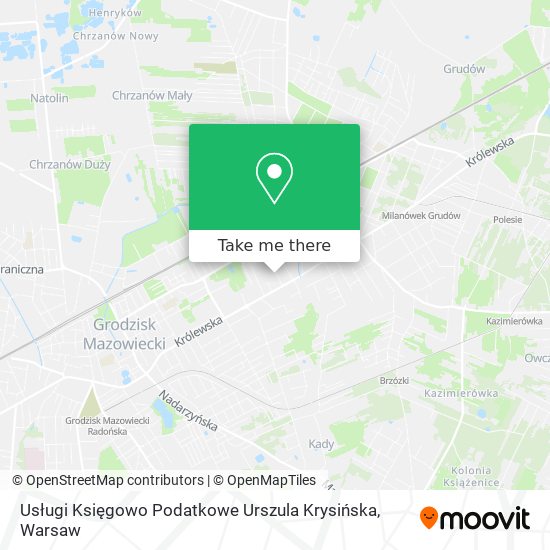 Usługi Księgowo Podatkowe Urszula Krysińska map