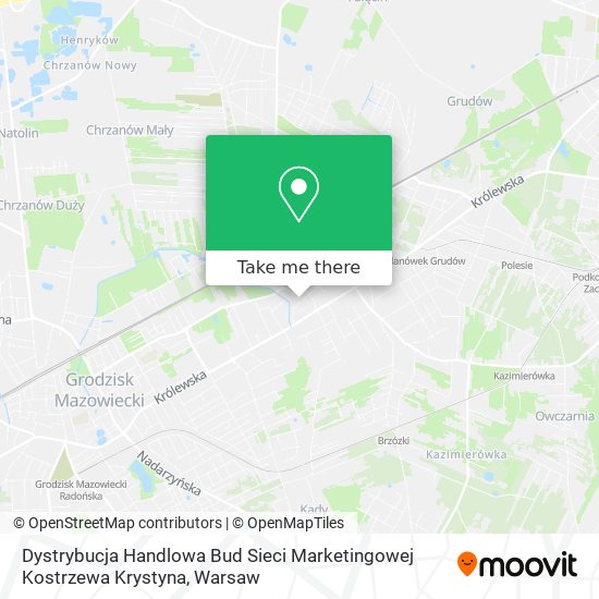 Dystrybucja Handlowa Bud Sieci Marketingowej Kostrzewa Krystyna map