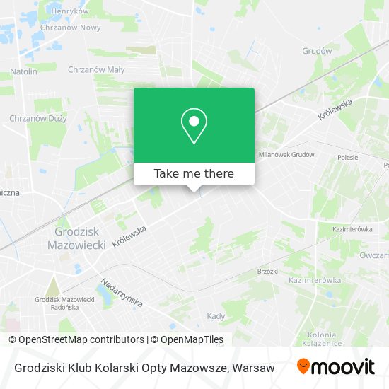 Grodziski Klub Kolarski Opty Mazowsze map