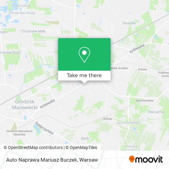 Auto Naprawa Mariusz Buczek map