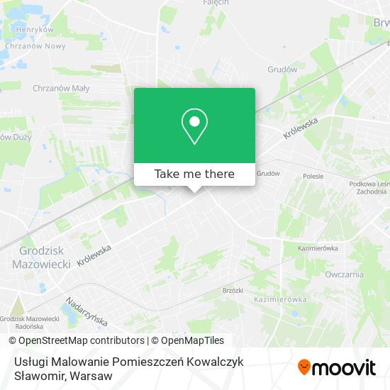 Usługi Malowanie Pomieszczeń Kowalczyk Sławomir map