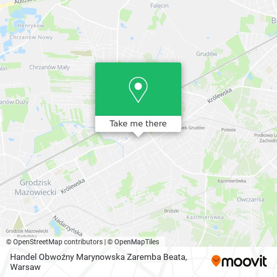 Handel Obwoźny Marynowska Zaremba Beata map