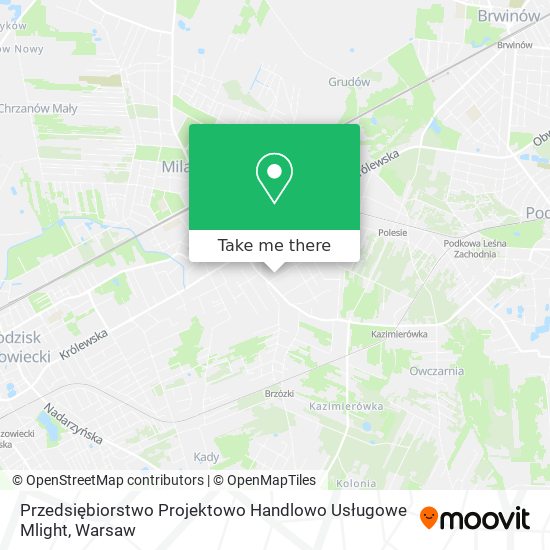 Przedsiębiorstwo Projektowo Handlowo Usługowe Mlight map