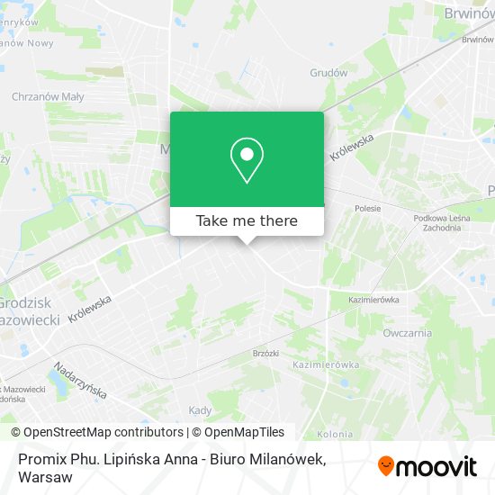 Promix Phu. Lipińska Anna - Biuro Milanówek map